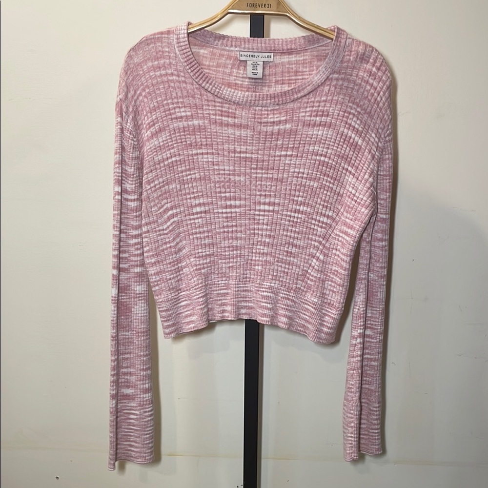 Sincerely Jules Pink Crew Neck Sweater